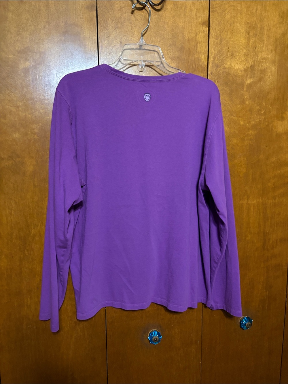 Life Is Good - Woman’s Purple Long Sleeve Tee with Rain Boot Graphic (XL) - Picture 4 of 11